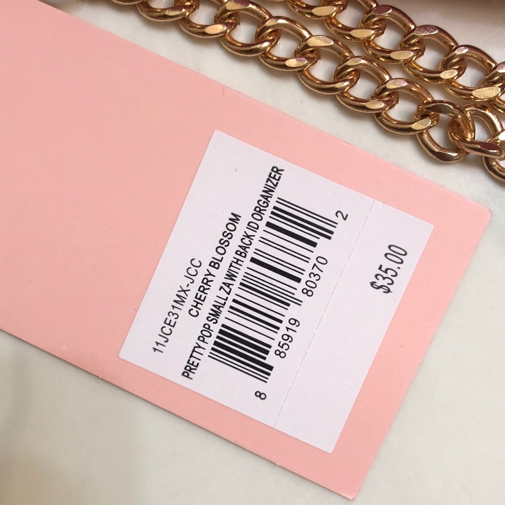 Juicy Couture Cherry Blossom Pretty Pop Small ZA Wallet Back ID Organizer NWT - Picture 4 of 16